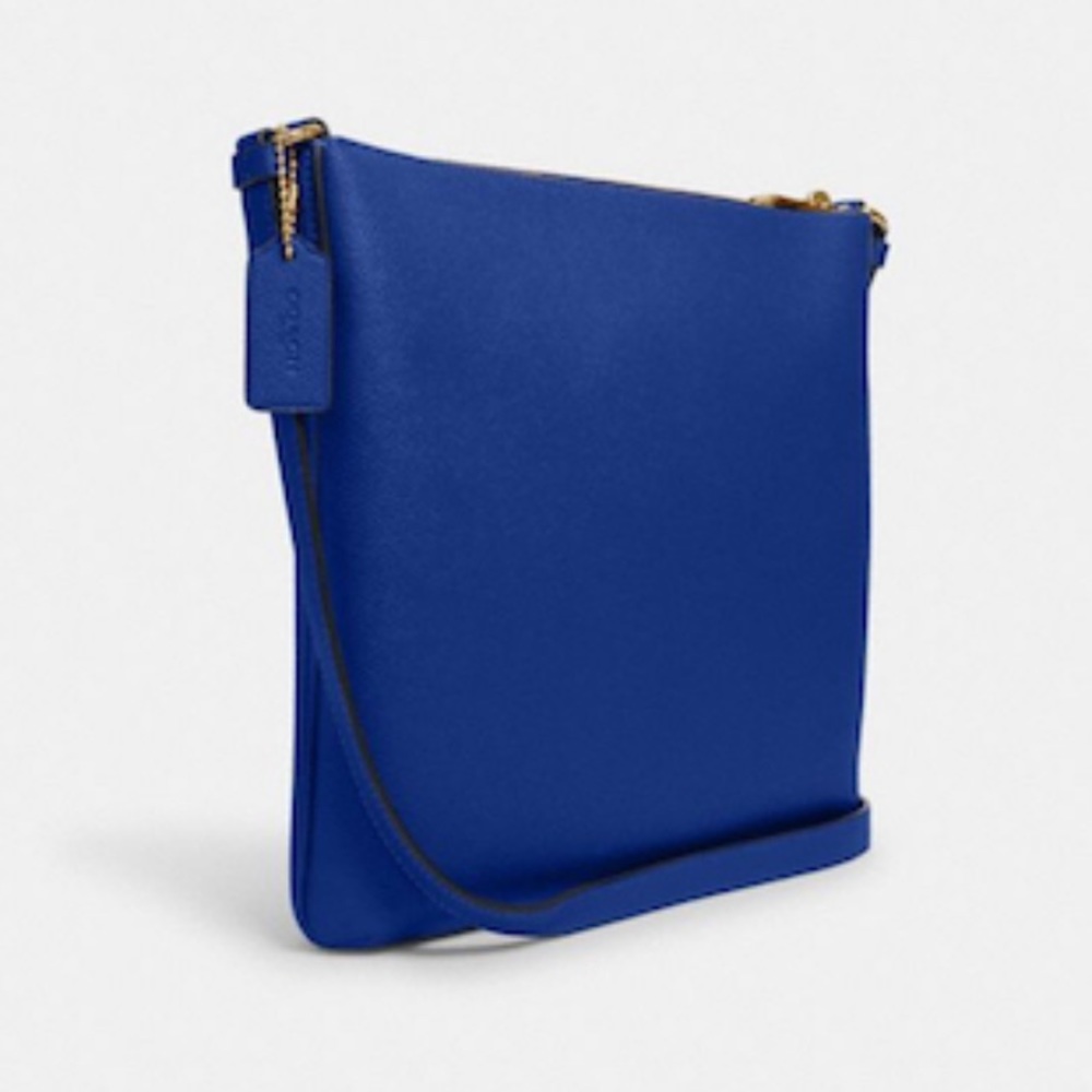 Coach Rowan File Bag Crossbody Gold/Sport Blue - Picture 4 of 4